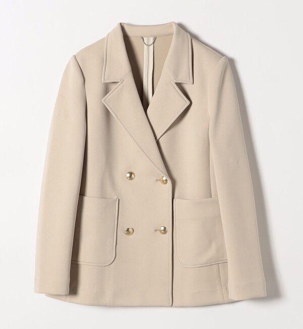 quaranciel「quaranciel:〈洗濯機可能〉ジャージー テーラード ダブル ジャケット」|テーラードジャケット|