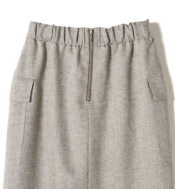 SHIPS for women「麻混 ストライプ 無地 ポケット タイト スカート ◇」|スカート|
