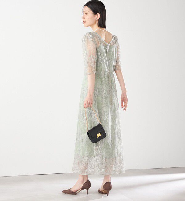 SHIPS for women「kaene:スパンコール 刺繍 ワンピース（セレモニー対応可）」|ワンピース|