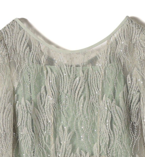 SHIPS for women「kaene:スパンコール 刺繍 ワンピース（セレモニー対応可）」|ワンピース|