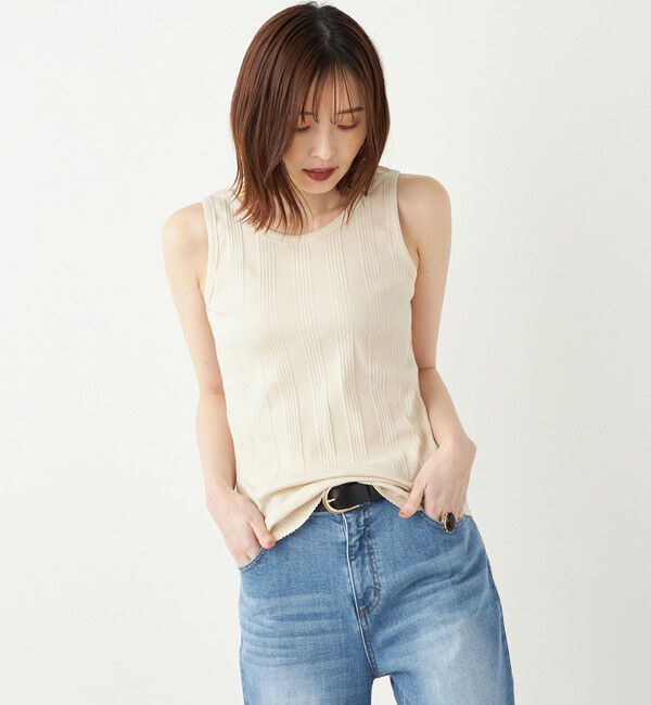 SHIPS Colors 「SHIPS Colors:ランダムテレコ 2WAY タンクトップ◇」|タンクトップ|