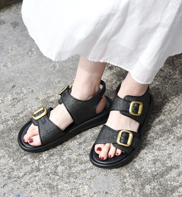 SHIPS any「【SHIPS any別注】eblouna: バックルベルト サンダル」|サンダル|