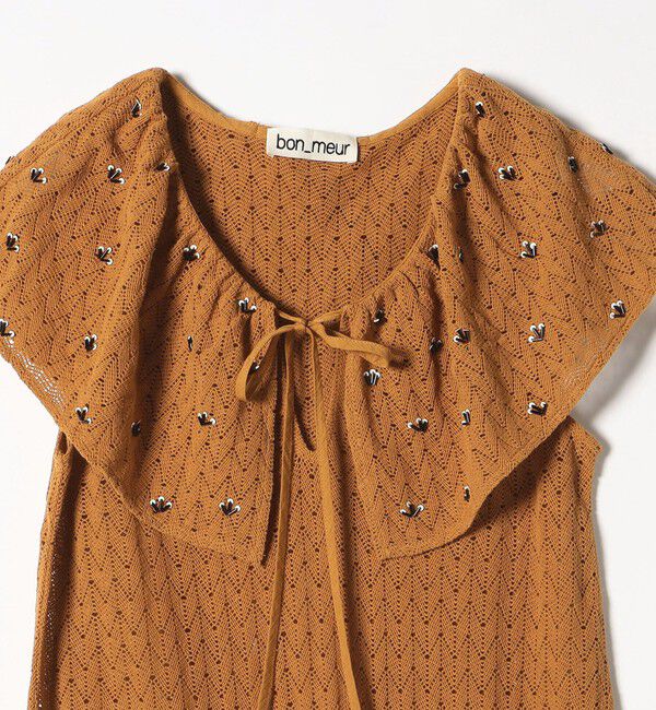 SHIPS any「bon_meur:〈手洗い可能〉ビーズ刺繍 エンブロイダリー ワンピース」|ワンピース|