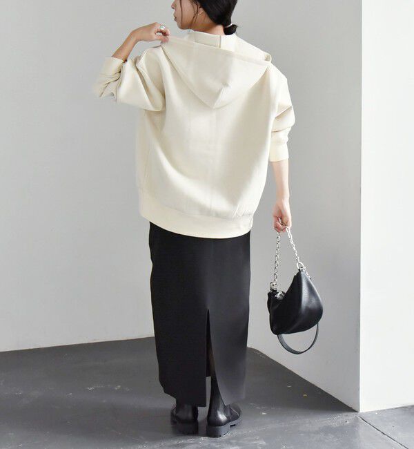 quaranciel「quaranciel:〈洗濯機可能〉ポンチ ダブルジップ スウェット パーカー」|パーカー|