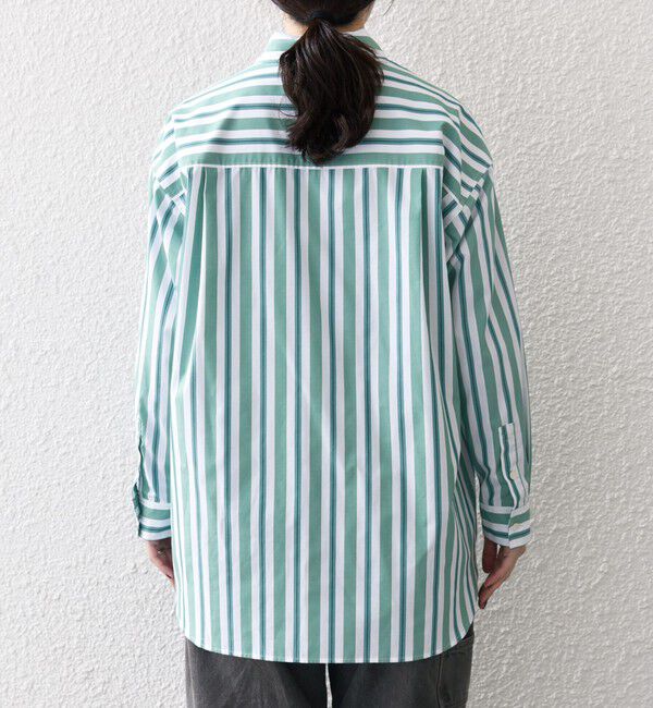 SHIPS any「SHIPS any:〈洗濯機可能〉REPREVE レギュラーカラー ルーズ ポケット シャツ」|シャツ・ブラウス|