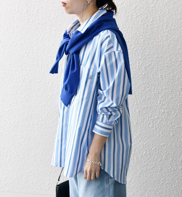 SHIPS any「SHIPS any:〈洗濯機可能〉REPREVE レギュラーカラー ルーズ ポケット シャツ」|シャツ・ブラウス|