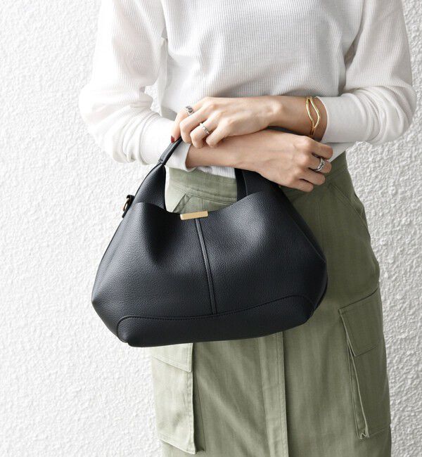 SHIPS any「《一部追加予約》SHIPS any: ゴールド プレート ワンハンドル 2WAY バッグ」|ショルダー・メッセンジャー|