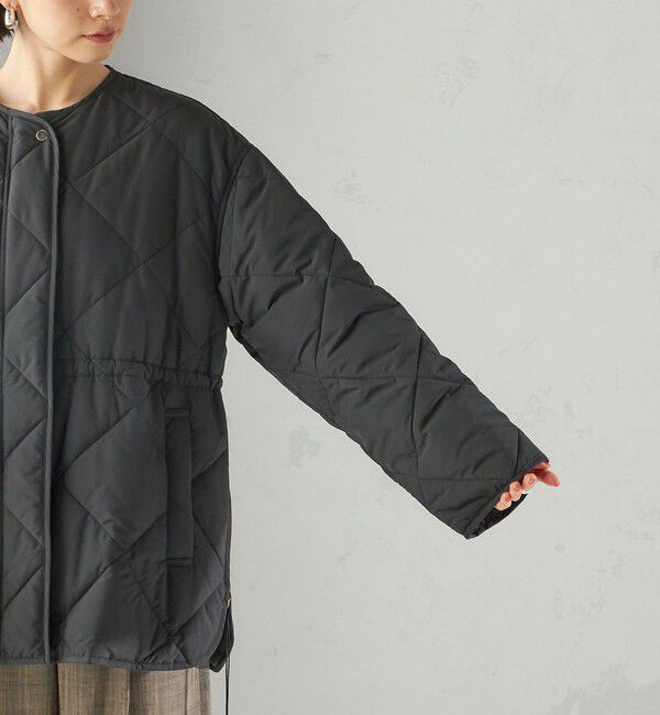 SHIPS for women「〈手洗い可能〉キルティング サイドジップ ブルゾン」|ブルゾン・スタジャン|
