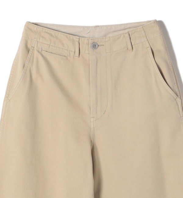 SHIPS for women「【SHIPS別注】Odub:〈洗濯機可能〉ワイド チノ パンツ」|チノ|