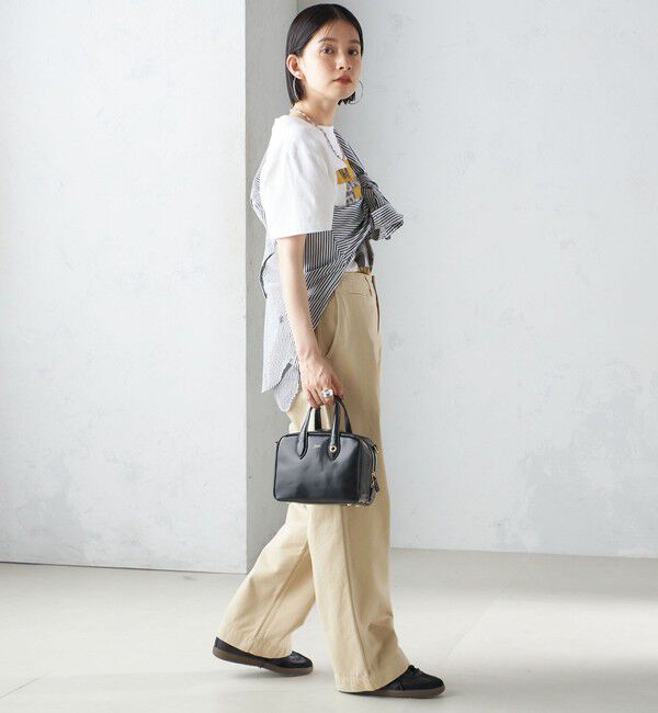 SHIPS for women「【SHIPS別注】Odub:〈洗濯機可能〉ワイド チノ パンツ」|チノ|