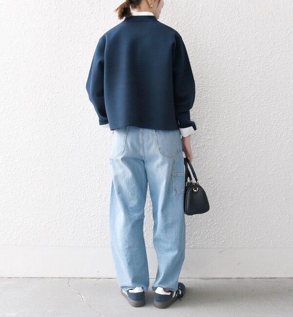 SHIPS any「SHIPS any: ミラノリブ ノーカラー ニット ジャケット カーディガン」|カーディガン|