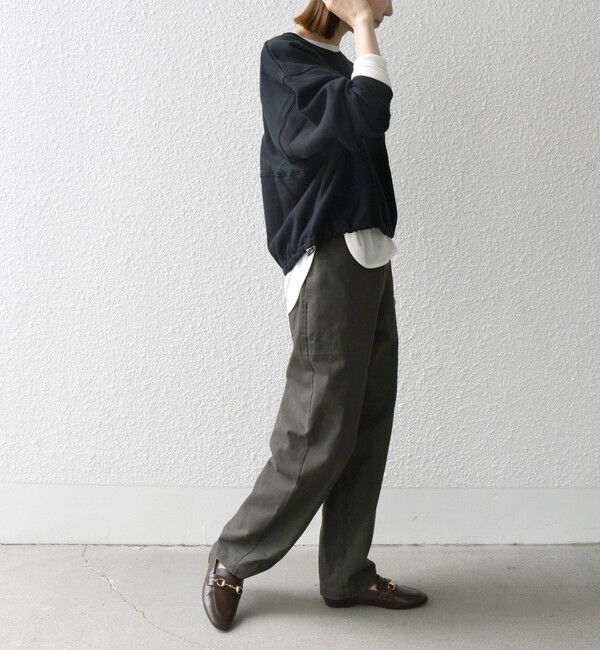 SHIPS any「【WEB限定】SHIPS any:〈洗濯機可能〉USA コットン 裏起毛 コクーン プルオーバー」|スウェット・ジャージ|