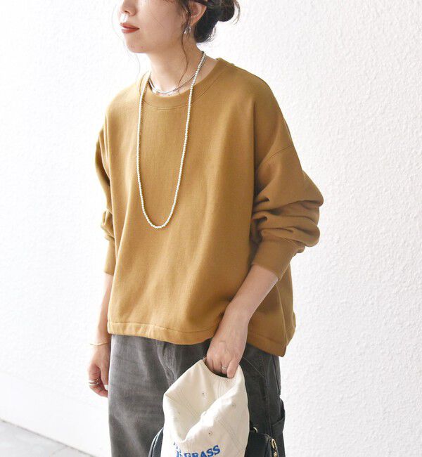 SHIPS any「【WEB限定】SHIPS any:〈洗濯機可能〉USA コットン 裏起毛 コクーン プルオーバー」|スウェット・ジャージ|