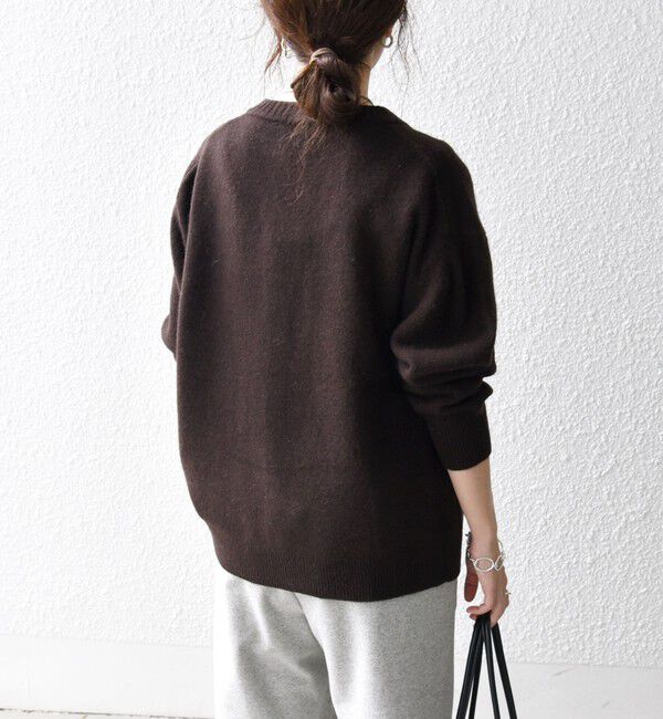 SHIPS any「SHIPS any:〈手洗い可能〉AQUA カシミヤ ミックス スキッパー カーディガン」|カーディガン|