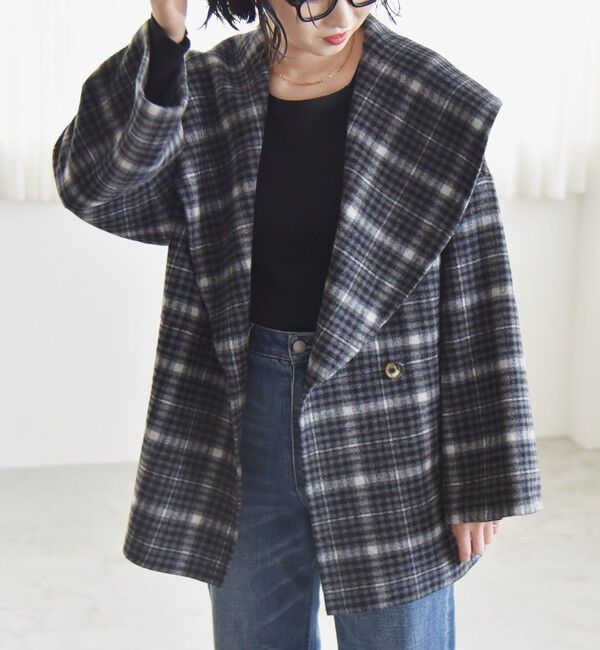 quaranciel「quaranciel: リバー ケープ ショート コート 25AW」|その他|