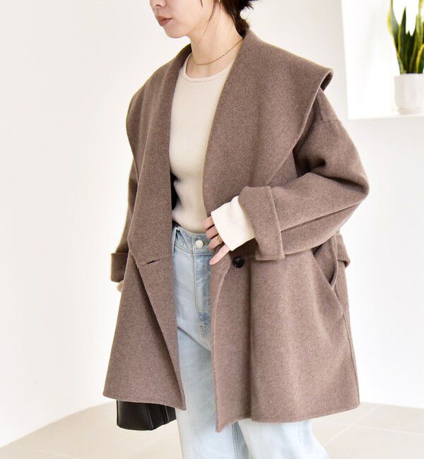 quaranciel「quaranciel: リバー ケープ ショート コート 25AW」|その他|