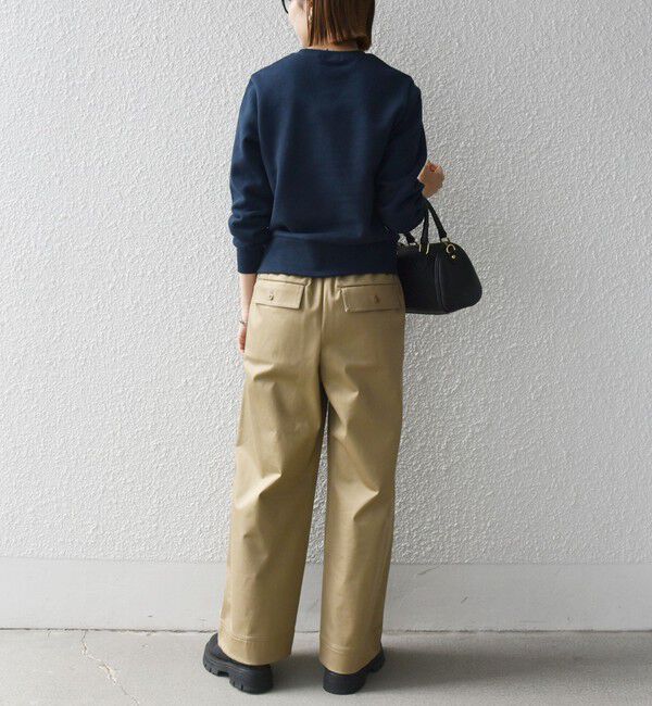 SHIPS any「SHIPS any:〈手洗い可能〉裏起毛 ビジュー クルーネック コンパクト プルオーバー」|スウェット・ジャージ|