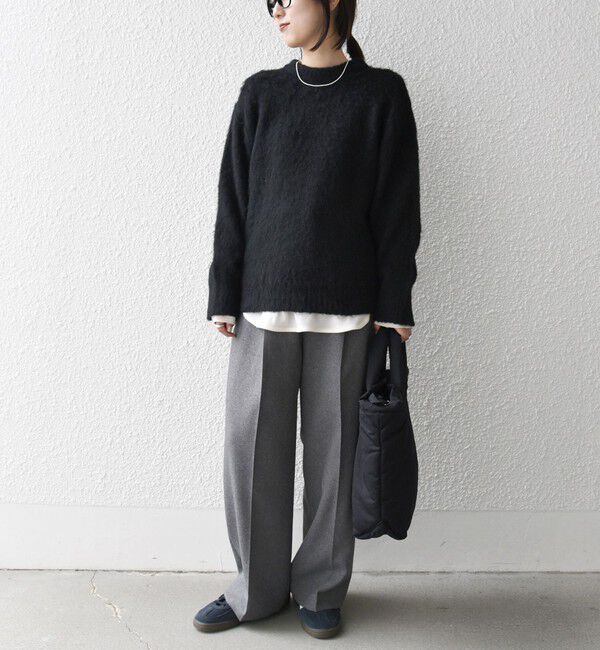 SHIPS any「SHIPS any:〈手洗い可能〉シャギー クルーネック ニット プルオーバー」|ニット・セーター|