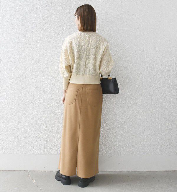 SHIPS any「《一部追加予約》SHIPS any:〈手洗い可能〉ジャカード バンピー コンパクト カーディガン」|カーディガン|