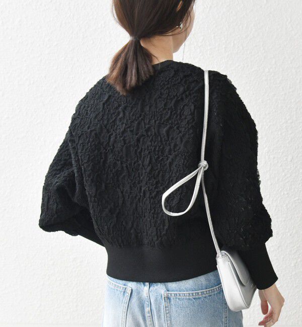 SHIPS any「《一部追加予約》SHIPS any:〈手洗い可能〉ジャカード バンピー コンパクト カーディガン」|カーディガン|