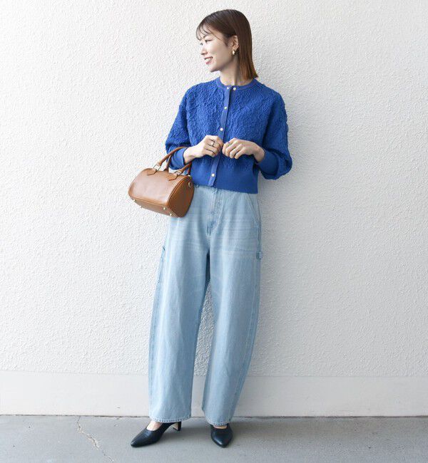 SHIPS any「《一部追加予約》SHIPS any:〈手洗い可能〉ジャカード バンピー コンパクト カーディガン」|カーディガン|