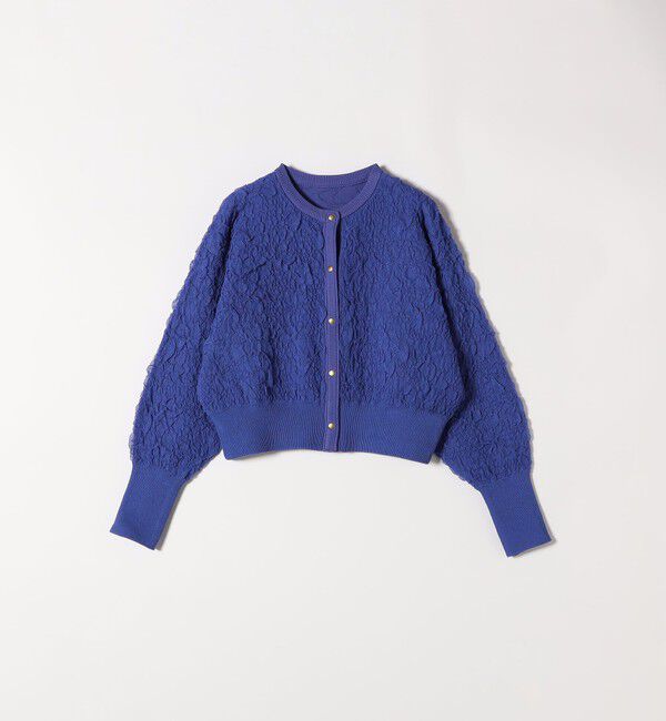 SHIPS any「《一部追加予約》SHIPS any:〈手洗い可能〉ジャカード バンピー コンパクト カーディガン」|カーディガン|