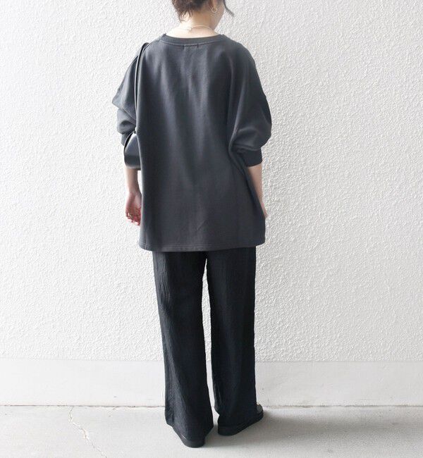 SHIPS any「【WEB限定】SHIPS any:〈洗濯機可能〉USAコットン 裏毛 スキッパー ルーズ スウェット」|スウェット・ジャージ|