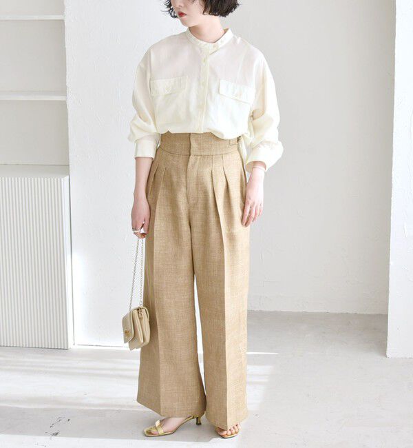 quaranciel「quaranciel:〈手洗い可能〉ドレッシー ワーク ポケット シャツ」|シャツ・ブラウス|