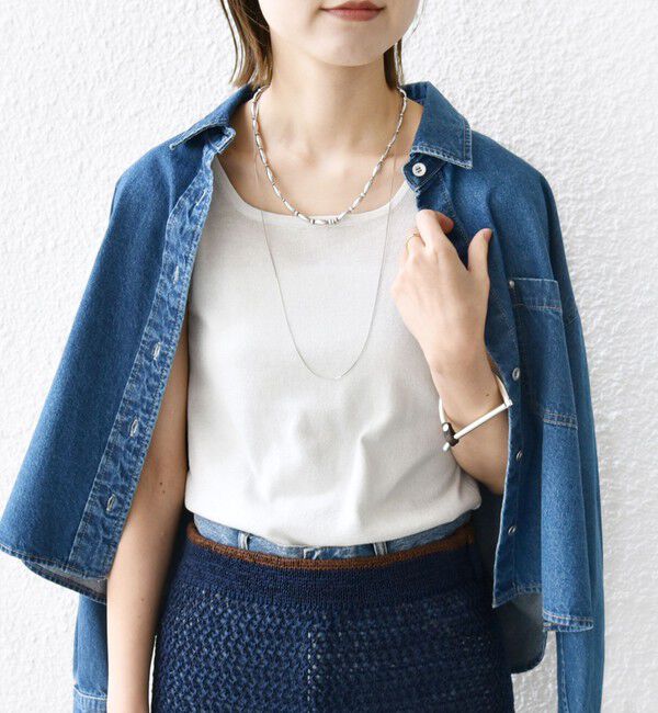 SHIPS for women「〈洗濯機可能〉2WAY ラメ タンクトップ」|タンクトップ|