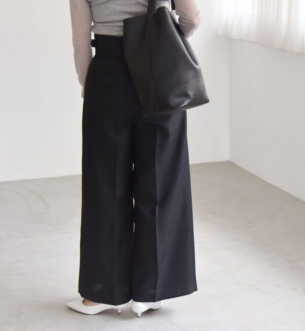 quaranciel「quaranciel: バスケット ハイウエスト ワイド パンツ」|その他|