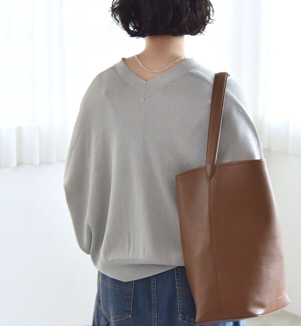 quaranciel「quaranciel:〈手洗い可能〉シアー ラメ ドルマン リブ ニット カーディガン」|カーディガン|