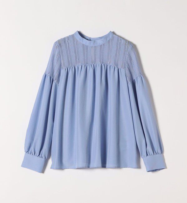 quaranciel「quaranciel:〈手洗い可能〉ラッセル レース フィブリル ブラウス」|シャツ・ブラウス|
