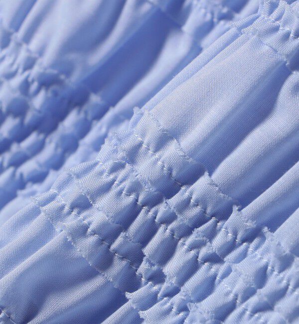 SHIPS any「【WEB限定】SHIPS any:〈洗濯機可能〉シアー シャーリング プチフリル ペプラム ブラウス」|シャツ・ブラウス|