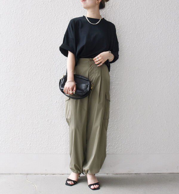 SHIPS any「《一部予約》SHIPS any:〈接触冷感/汗染み防止加工/洗濯機可能〉ラウンドヘム クルー ビッグ TEE」|Tシャツ・カットソー|