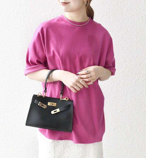 SHIPS any「《一部予約》SHIPS any:〈接触冷感/汗染み防止加工/洗濯機可能〉ラウンドヘム クルー ビッグ TEE」|Tシャツ・カットソー|