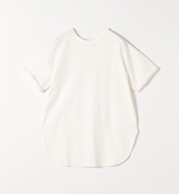 quaranciel「quaranciel:〈接触冷感/汗染み防止/洗濯機可能〉スリット ルーズ チュニック TEE」|Tシャツ・カットソー|
