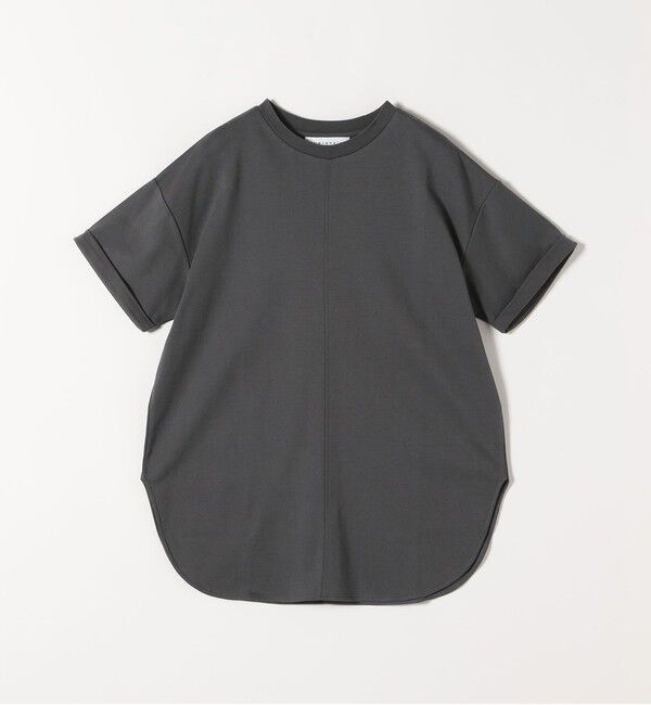 quaranciel「quaranciel:〈接触冷感/汗染み防止/洗濯機可能〉スリット ルーズ チュニック TEE」|Tシャツ・カットソー|