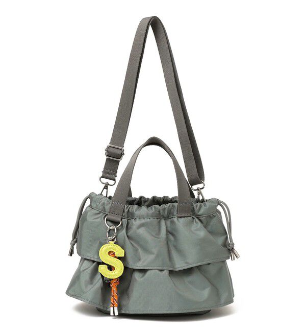 SHIPS for women「【WEB限定】チャーム 付き フリル 巾着 ショルダー」|ショルダー・メッセンジャー|