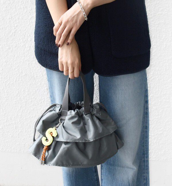 SHIPS for women「【WEB限定】チャーム 付き フリル 巾着 ショルダー」|ショルダー・メッセンジャー|