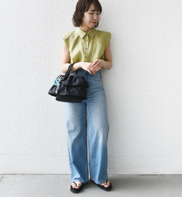 SHIPS for women「【WEB限定】チャーム 付き フリル 巾着 ショルダー」|ショルダー・メッセンジャー|