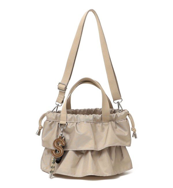 SHIPS for women「【WEB限定】チャーム 付き フリル 巾着 ショルダー」|ショルダー・メッセンジャー|