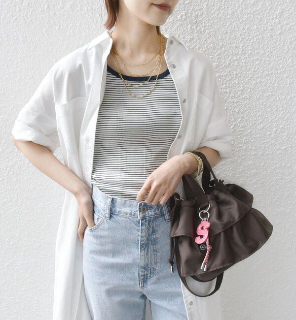 SHIPS for women「【WEB限定】チャーム 付き フリル 巾着 ショルダー」|ショルダー・メッセンジャー|