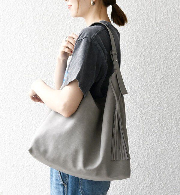 SHIPS any「SHIPS any: A4 タッセル ワンショルダー バッグ」|トートバッグ|