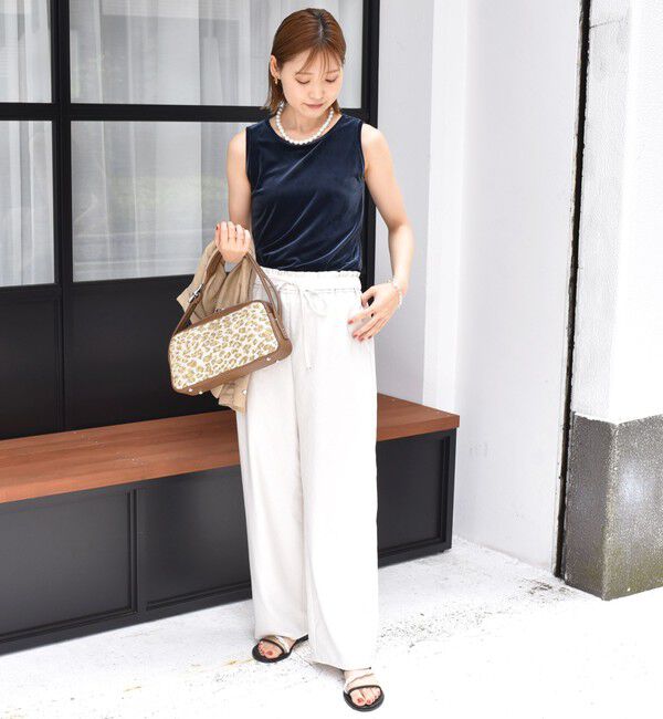 SHIPS for women「〈手洗い可能〉ポリエステル スノー ベロア 前後 2WAY タンクトップ」|タンクトップ|