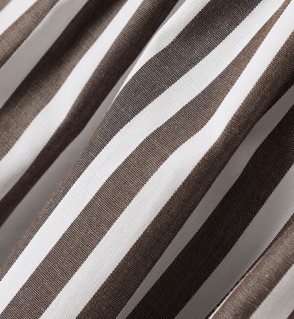 quaranciel「quaranciel:〈洗濯機可能〉REPREVE バンドカラー ギャザー パフ シャツ ブラウス」|シャツ・ブラウス|