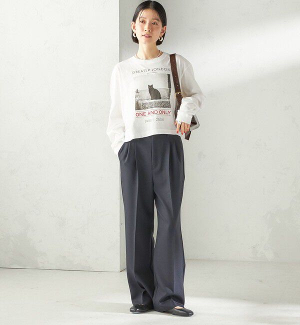 SHIPS for women「〈手洗い可能〉TUMUGITO(R) シャーク ツイード タック パンツ」|その他|