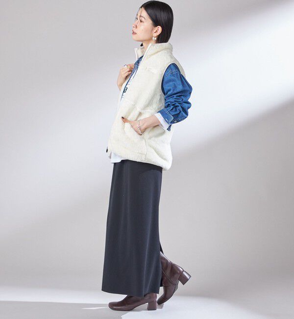 SHIPS for women「【一部WEB限定 / SHIPS別注】Champion:〈洗濯機可能〉フリース ベスト」|ベスト・ジレ|