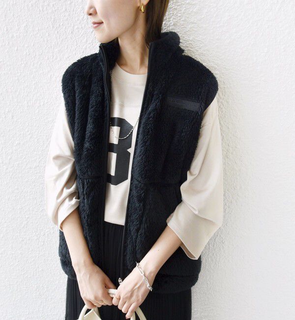SHIPS for women「【一部WEB限定 / SHIPS別注】Champion:〈洗濯機可能〉フリース ベスト」|ベスト・ジレ|