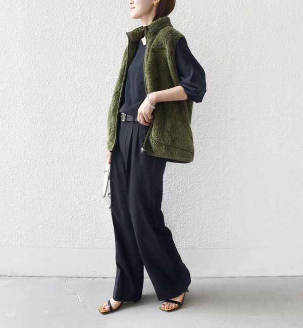 SHIPS for women「【一部WEB限定 / SHIPS別注】Champion:〈洗濯機可能〉フリース ベスト」|ベスト・ジレ|