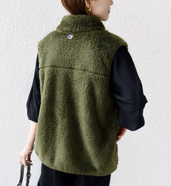 SHIPS for women「【一部WEB限定 / SHIPS別注】Champion:〈洗濯機可能〉フリース ベスト」|ベスト・ジレ|